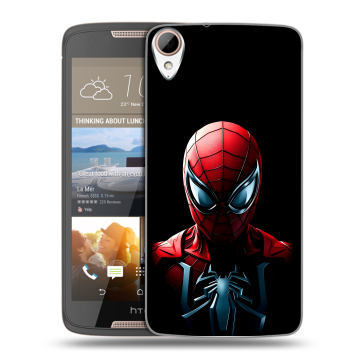 Силиконовый чехол на HTC Desire 828 с принтом Spiderman Человек паук