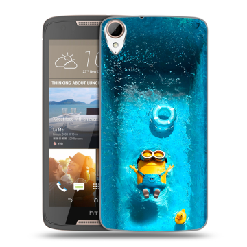 Силиконовый чехол на HTC Desire 828 с принтом Миньоны Силиконовый чехол на HTC Desire 828 с принтом Миньоны