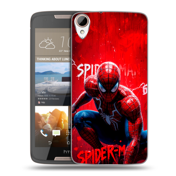 Силиконовый чехол на HTC Desire 828 с принтом Spiderman Человек паук Силиконовый чехол на HTC Desire 828 с принтом Spiderman Человек паук