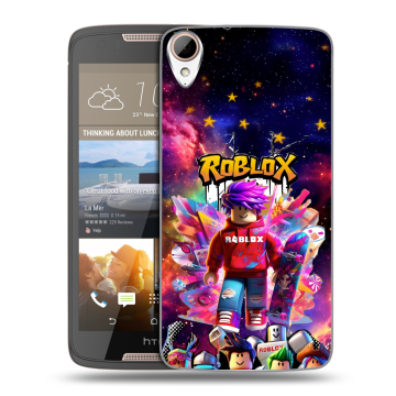Силиконовый чехол на HTC Desire 828 с принтом Roblox Роблокс Силиконовый чехол на HTC Desire 828 с принтом Roblox Роблокс