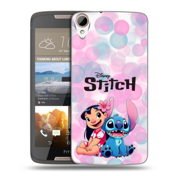 Силиконовый чехол на HTC Desire 828 с принтом Лило и Стич