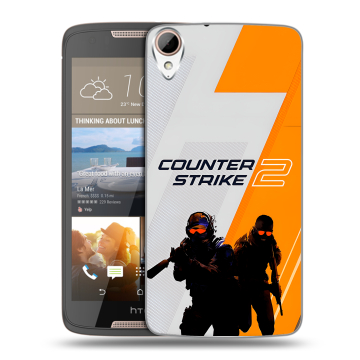 Силиконовый чехол на HTC Desire 828 с принтом Counter Strike