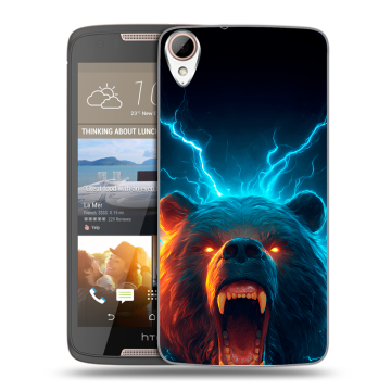 Силиконовый чехол на HTC Desire 828 с принтом Медведь Силиконовый чехол на HTC Desire 828 с принтом Медведь