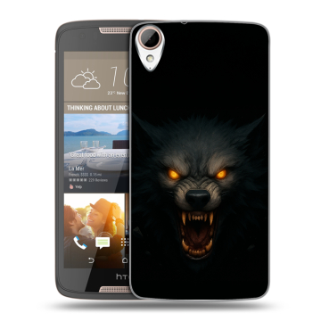 Силиконовый чехол на HTC Desire 828 с принтом Волк Силиконовый чехол на HTC Desire 828 с принтом Волк