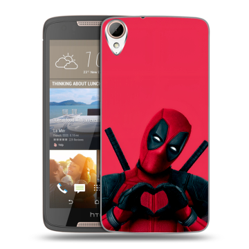 Силиконовый чехол на HTC Desire 828 с принтом Дедпул Deadpool