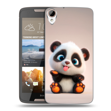 Силиконовый чехол на HTC Desire 828 с принтом милая панда