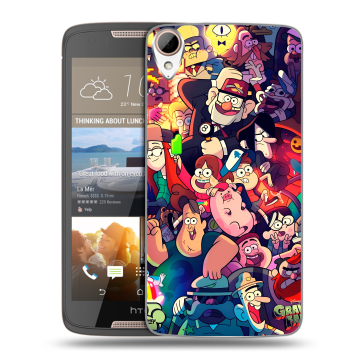 Силиконовый чехол на HTC Desire 828 с принтом Gravity Falls Гравити Фолз