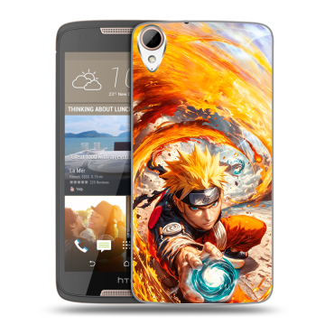 Силиконовый чехол на HTC Desire 828 с принтом Аниме Наруто Naruto