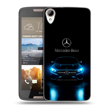 Силиконовый чехол на HTC Desire 828 с принтом Mercedes Мерседес