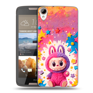 Силиконовый чехол на HTC Desire 828 с принтом Labubu Лабубу