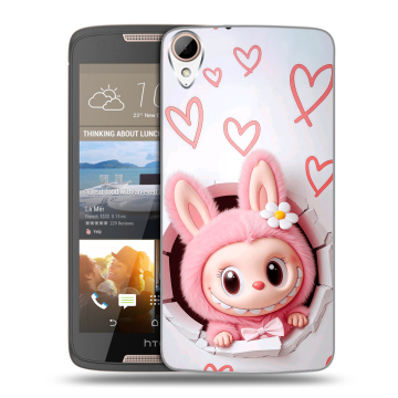 Силиконовый чехол на HTC Desire 828 с принтом Labubu Лабубу