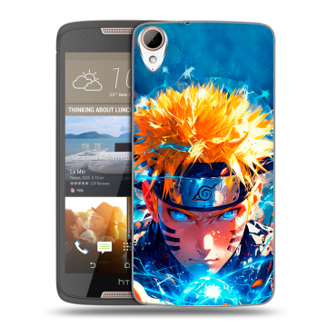 Силиконовый чехол на HTC Desire 828 с принтом Аниме Наруто Naruto