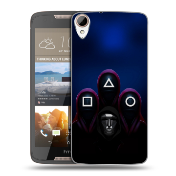 Силиконовый чехол на HTC Desire 828 с принтом Игра Кальмара Силиконовый чехол на HTC Desire 828 с принтом Игра Кальмара