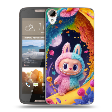 Силиконовый чехол на HTC Desire 828 с принтом Labubu Лабубу