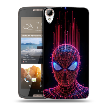 Силиконовый чехол на HTC Desire 828 с принтом Spiderman Человек паук