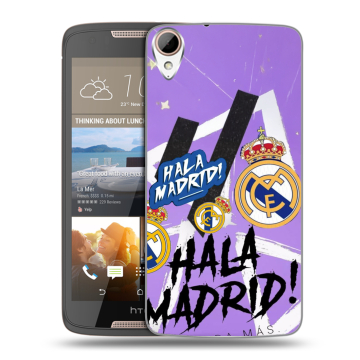 Силиконовый чехол на HTC Desire 828 с принтом Real Madrid Реал Мадрид