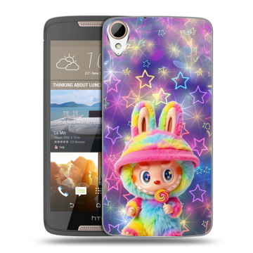 Силиконовый чехол на HTC Desire 828 с принтом Labubu Лабубу