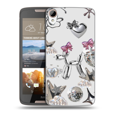Силиконовый чехол на HTC Desire 828 с принтом Y2K