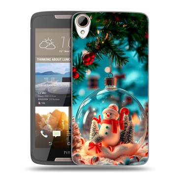 Силиконовый чехол на HTC Desire 828 с принтом Новый год Силиконовый чехол на HTC Desire 828 с принтом Новый год