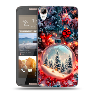 Силиконовый чехол на HTC Desire 828 с принтом Новый год Силиконовый чехол на HTC Desire 828 с принтом Новый год