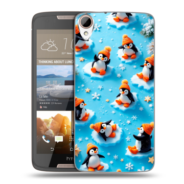 Силиконовый чехол на HTC Desire 828 с принтом Новый год Силиконовый чехол на HTC Desire 828 с принтом Новый год