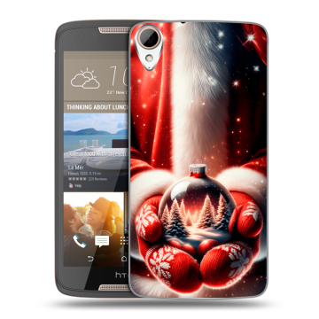 Силиконовый чехол на HTC Desire 828 с принтом Новый год Силиконовый чехол на HTC Desire 828 с принтом Новый год
