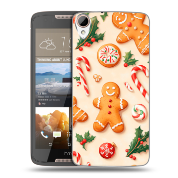 Силиконовый чехол на HTC Desire 828 с принтом Новый год Силиконовый чехол на HTC Desire 828 с принтом Новый год