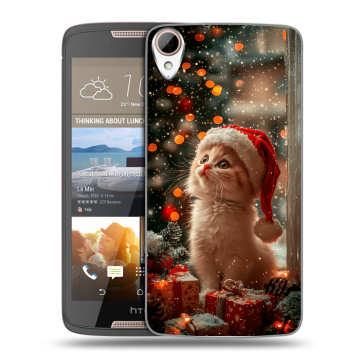 Силиконовый чехол на HTC Desire 828 с принтом Новый год Силиконовый чехол на HTC Desire 828 с принтом Новый год