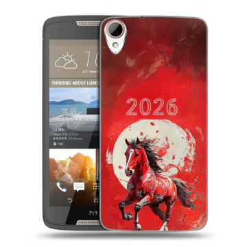 Силиконовый чехол на HTC Desire 828 с принтом Новый год Силиконовый чехол на HTC Desire 828 с принтом Новый год