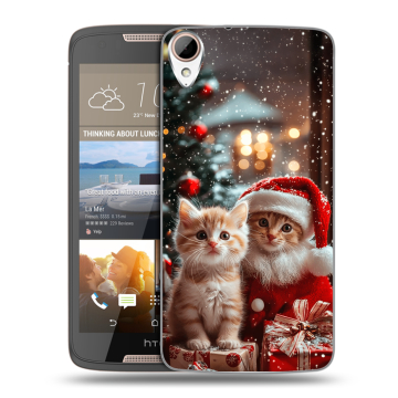 Силиконовый чехол на HTC Desire 828 с принтом Новый год Силиконовый чехол на HTC Desire 828 с принтом Новый год