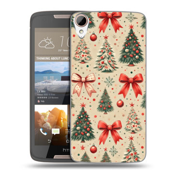 Силиконовый чехол на HTC Desire 828 с принтом Новый год Силиконовый чехол на HTC Desire 828 с принтом Новый год
