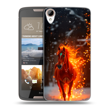 Силиконовый чехол на HTC Desire 828 с принтом Новый год Силиконовый чехол на HTC Desire 828 с принтом Новый год