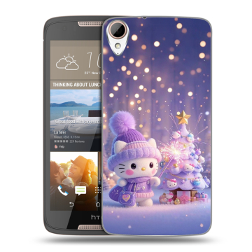 Силиконовый чехол на HTC Desire 828 с принтом Новый год Силиконовый чехол на HTC Desire 828 с принтом Новый год