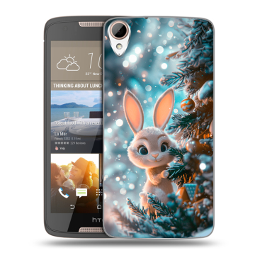 Силиконовый чехол на HTC Desire 828 с принтом Новый год Силиконовый чехол на HTC Desire 828 с принтом Новый год
