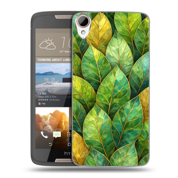 Силиконовый чехол на HTC Desire 828 с принтом женский
