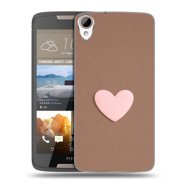 Силиконовый чехол на HTC Desire 828 с принтом женский