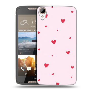 Силиконовый чехол на HTC Desire 828 с принтом для девочек