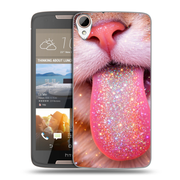 Силиконовый чехол на HTC Desire 828 с принтом для девочек