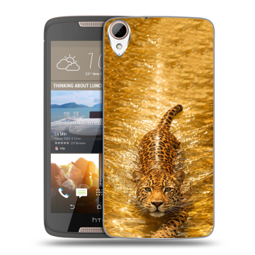 Силиконовый чехол на HTC Desire 828 с принтом женский