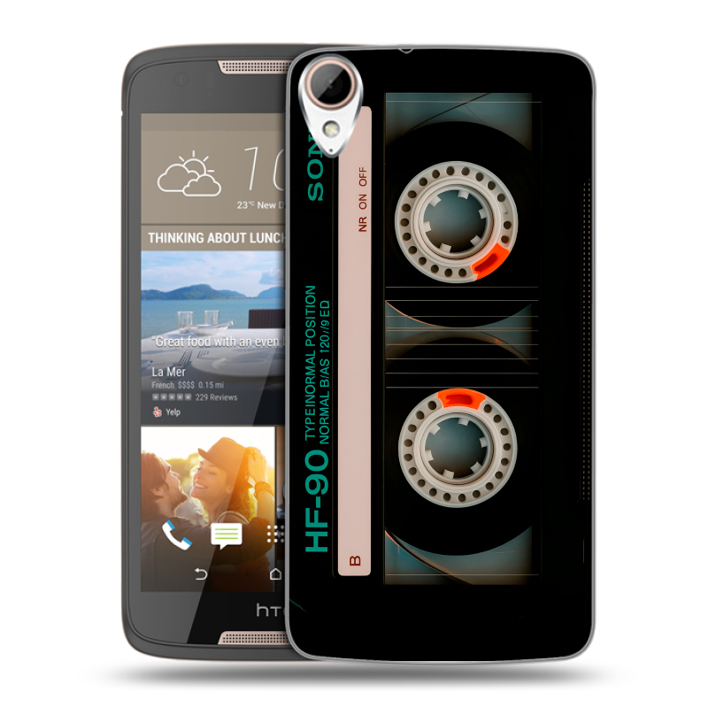 Пластиковый чехол на HTC Desire 828 с принтом Кассета Пластиковый чехол на HTC Desire 828 с принтом Кассета