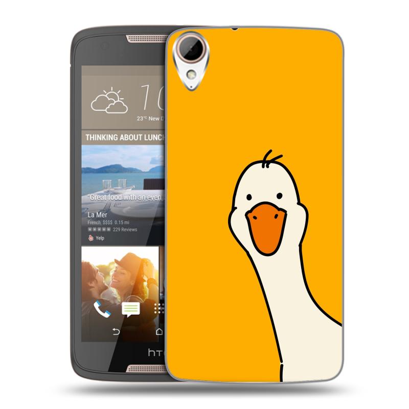 Пластиковый чехол на HTC Desire 828 с принтом Утка Пластиковый чехол на HTC Desire 828 с принтом Утка