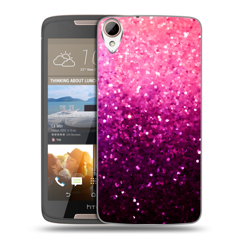Пластиковый чехол на HTC Desire 828 с принтом Блестки Пластиковый чехол на HTC Desire 828 с принтом Блестки