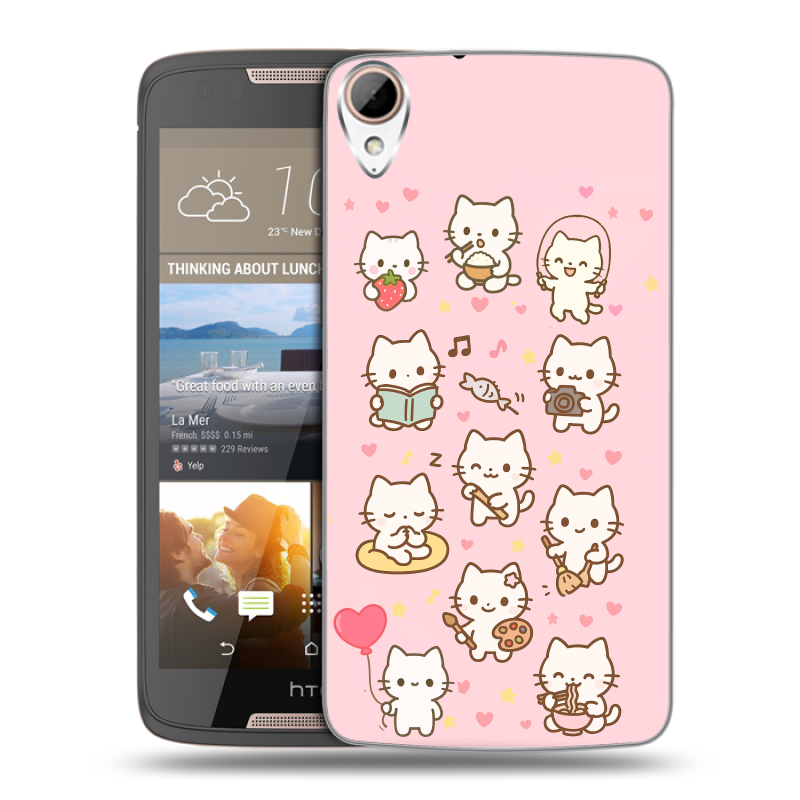 Силиконовый чехол на HTC Desire 828 с принтом Hello Kitty Хелоу Кити Силиконовый чехол на HTC Desire 828 с принтом Hello Kitty Хелоу Кити