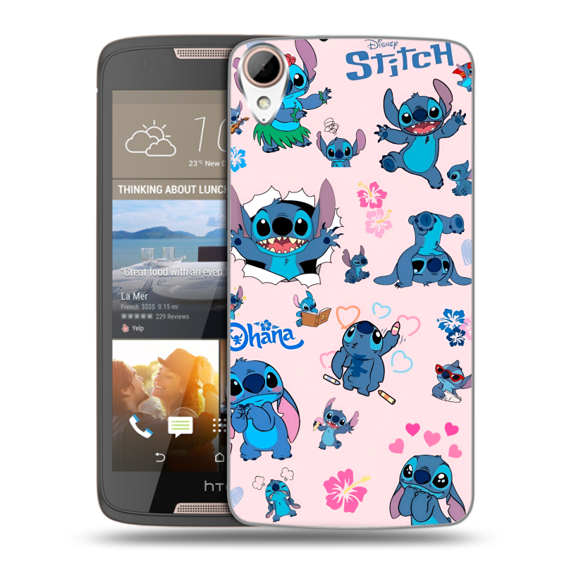 Силиконовый чехол на HTC Desire 828 с принтом Лило и Стич Силиконовый чехол на HTC Desire 828 с принтом Лило и Стич