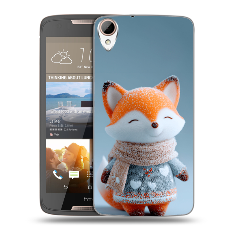 Пластиковый чехол на HTC Desire 828 с принтом Лиса Пластиковый чехол на HTC Desire 828 с принтом Лиса