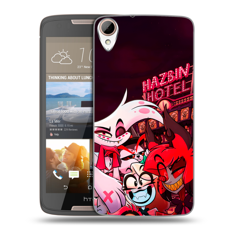 Силиконовый чехол на HTC Desire 828 с принтом Hazbin Hotel Отель Хазбин Силиконовый чехол на HTC Desire 828 с принтом Hazbin Hotel Отель Хазбин