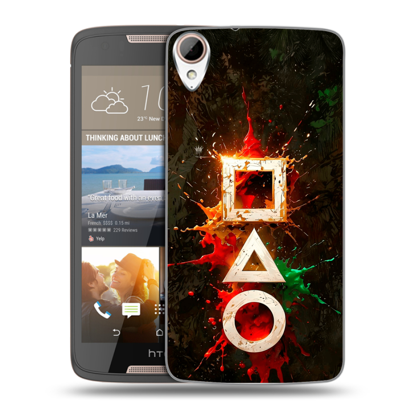 Силиконовый чехол на HTC Desire 828 с принтом Squid Game Игра кальмара Силиконовый чехол на HTC Desire 828 с принтом Squid Game Игра кальмара
