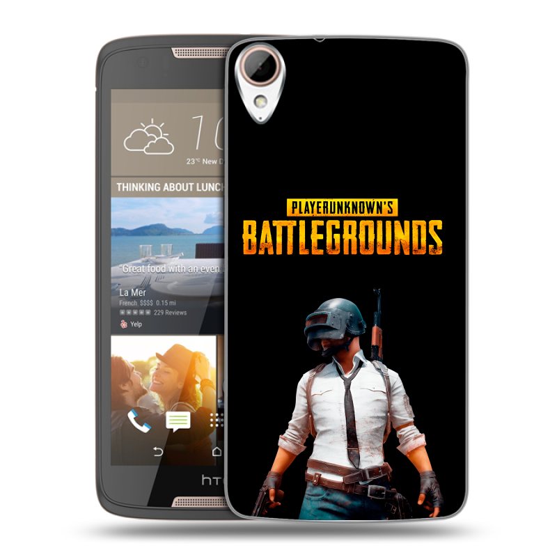 Пластиковый чехол на HTC Desire 828 с принтом PUGB ПАГБ Пластиковый чехол на HTC Desire 828 с принтом PUGB ПАГБ