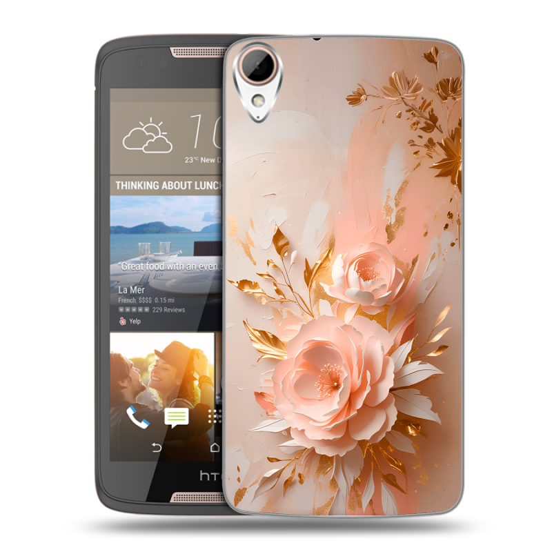 Силиконовый чехол на HTC Desire 828 с принтом женский Силиконовый чехол на HTC Desire 828 с принтом женский