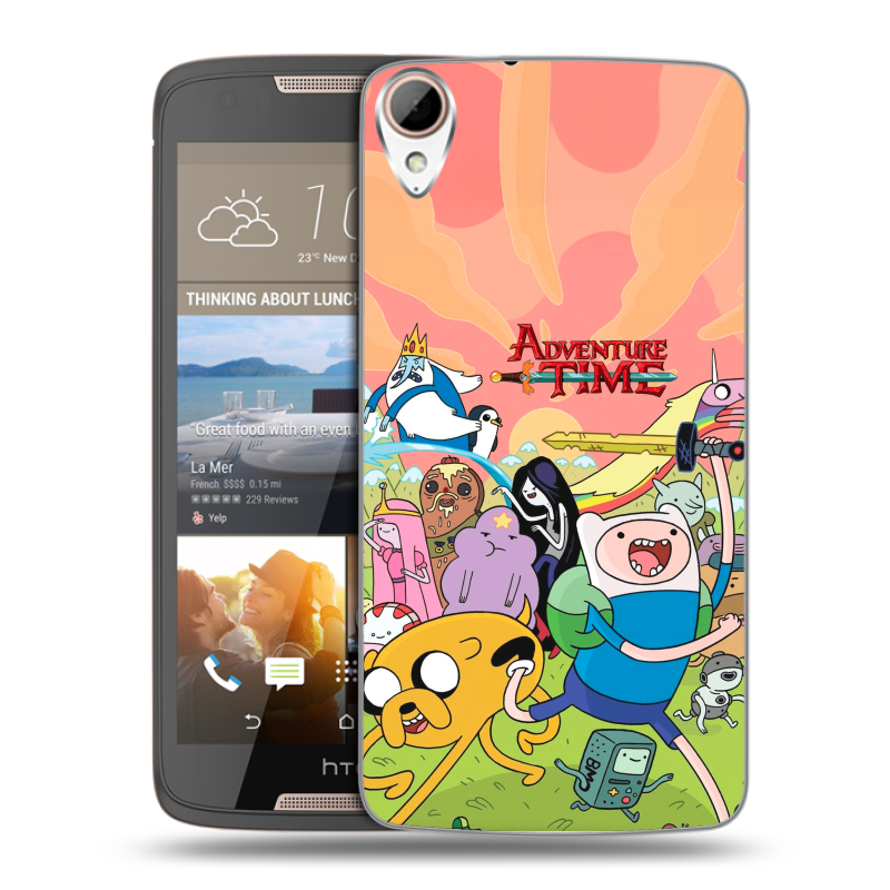 Силиконовый чехол на HTC Desire 828 с принтом Adventure time Время приключений Силиконовый чехол на HTC Desire 828 с принтом Adventure time Время приключений
